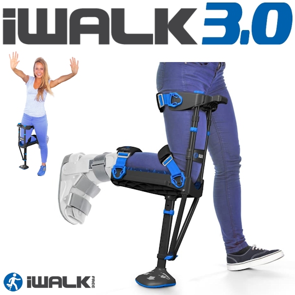 アイウォーク3.0（iWALK3.0）[ハンズフリー松葉杖・ニークラッチ］ 【福祉発明品ショップ スマイル店】